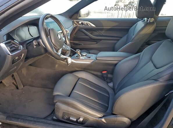 WBA53AP01MCF75981 2021 BMW 4 SERIES Black Вид салону спереду