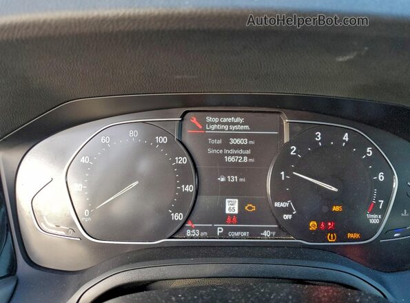 WBA53AP01MCF75981 2021 BMW 4 SERIES Black Вид щитка приладів