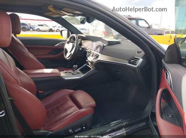 WBA53AP02MCG59937 2021 BMW 4 SERIES Black Widok wnętrza z przodu
