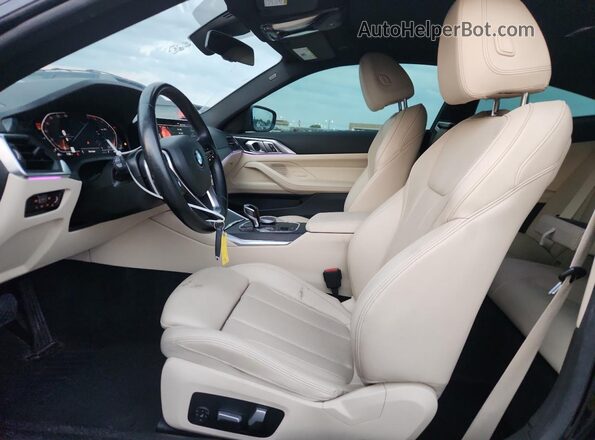 WBA53AP08NCH63205 2022 BMW 4 SERIES Black Front interior view
