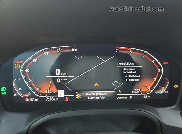 WBA53AP08NCH63205 2022 BMW 4 SERIES Black Instrument cluster view