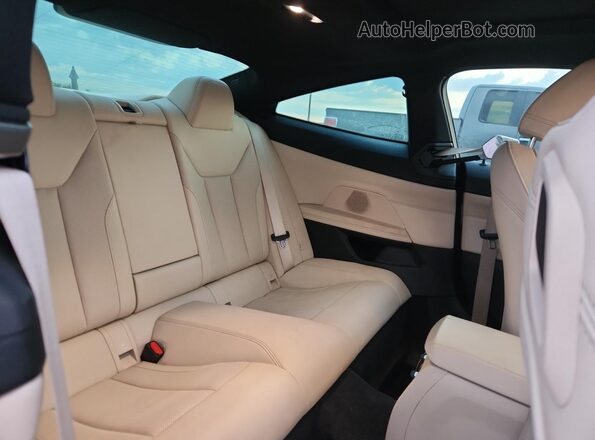 WBA53AP08NCH63205 2022 BMW 4 SERIES Black Rear seats view