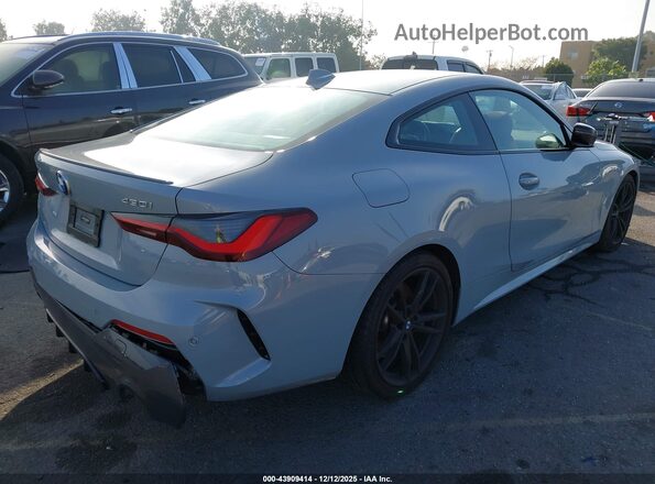 WBA53AP08NCK05769 2022 BMW 4 SERIES Gray Trasero derecho