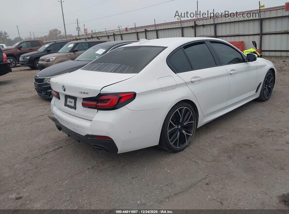 WBA53BH00NCJ42395 2022 BMW 5 SERIES White Trasero derecho