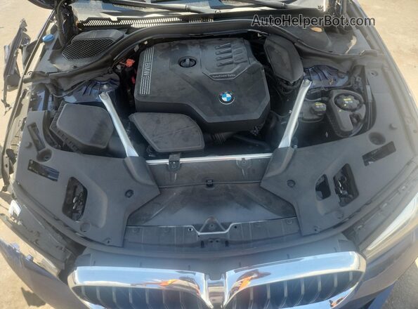 WBA53BH06MCF98693 2021 BMW 5 SERIES Blue Вид задньої частини салону