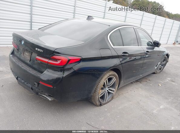 WBA53BH06MWX01543 2021 BMW 5 SERIES Black Tył prawy