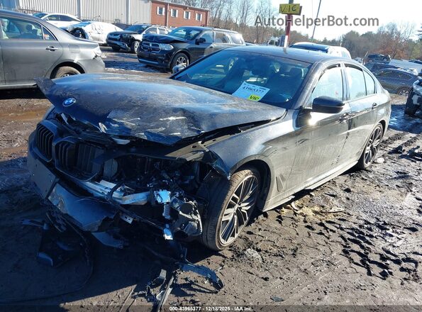 WBA53BH06NWX59167 2022 BMW 5 SERIES Черный Передняя левая четверть