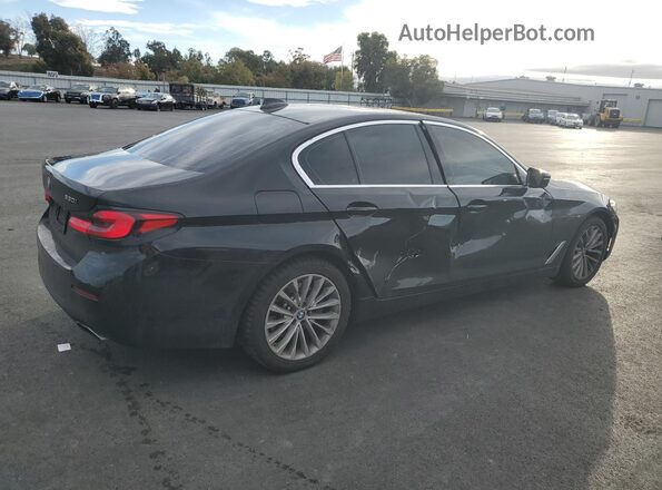 WBA53BH08MCF88358 2021 BMW 5 SERIES Black Trasero derecho