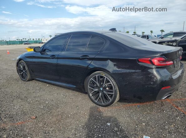 WBA53BH08MWX05013 2021 BMW 5 SERIES Black Rear left
