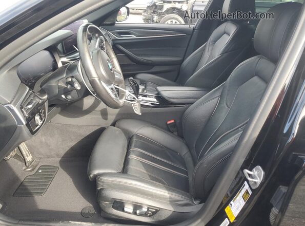 WBA53BH08MWX05013 2021 BMW 5 SERIES Black Front interior view