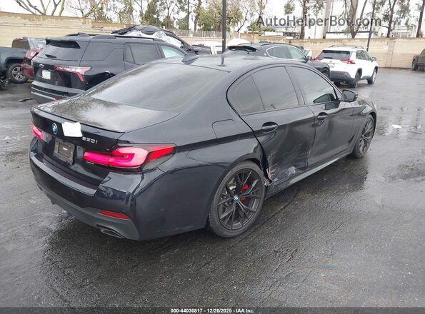 WBA53BH0XPWY18675 2023 BMW 5 SERIES Черный Задняя правая четверть
