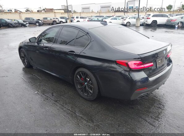 WBA53BH0XPWY18675 2023 BMW 5 SERIES Черный Задняя левая четверть