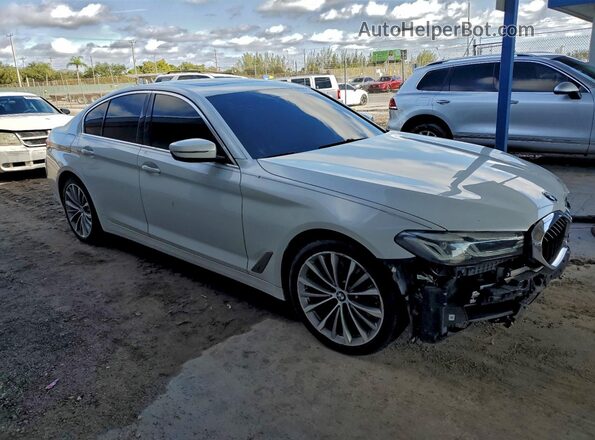 WBA53BJ00MWW91232 2021 BMW 5 SERIES White წინა მარჯვენა