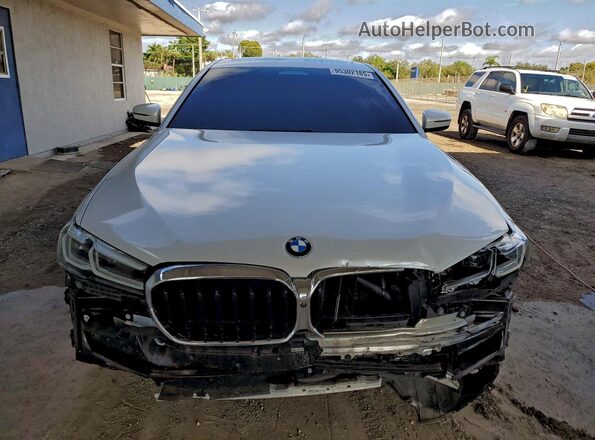 WBA53BJ00MWW91232 2021 BMW 5 SERIES White წინა ხედი