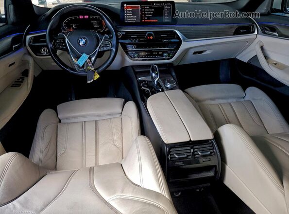 WBA53BJ00MWW91232 2021 BMW 5 SERIES White წინა პანელის ხედი