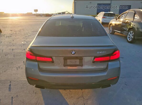 WBA53BJ04PCN07819 2023 BMW 5 SERIES Gray Rear view