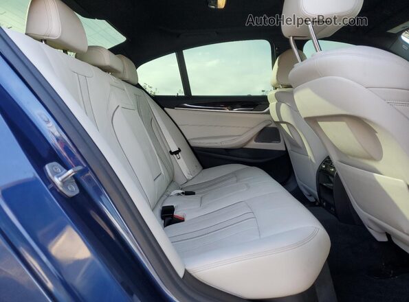 WBA53BJ09MWW89284 2021 BMW 5 SERIES Blue Вид задніх сидінь