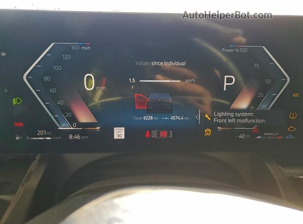 WBA53FJ05RCR20522 2024 BMW 5 SERIES Black Вид щитка приладів