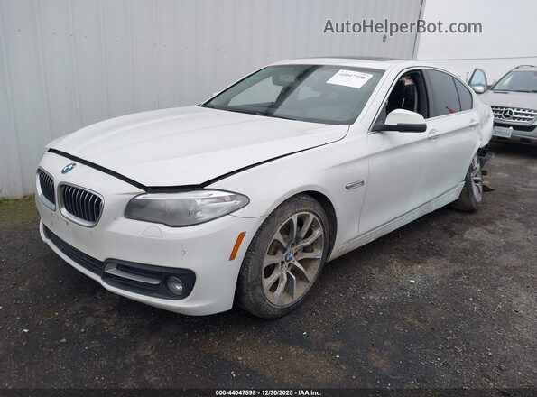 WBA5B1C51GG554126 2016 BMW 5 SERIES White Vista tres cuartos delantera izquierda