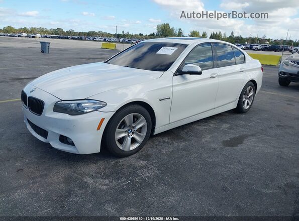 WBA5B1C54GG553214 2016 BMW 5 SERIES White Առջևի ձախ երեք քառորդ տեսարան
