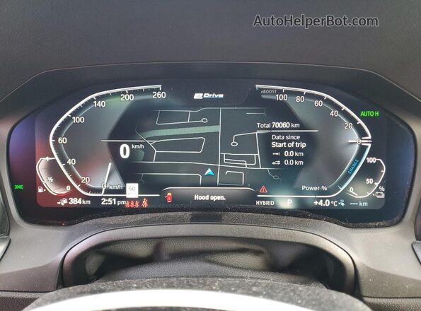WBA5P9C08NFM50871 2022 BMW 3 SERIES Серый Вид щитка приборов