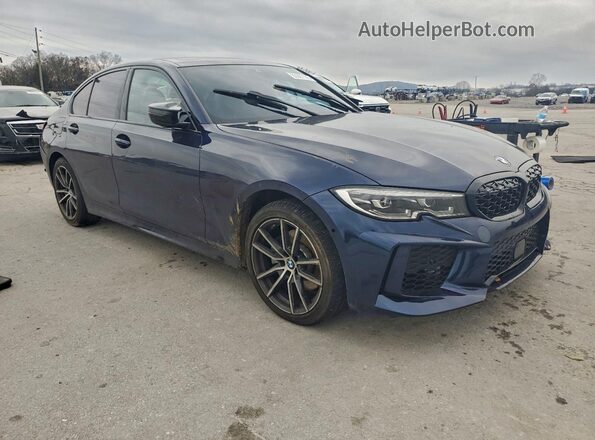 WBA5R1C01NFL64474 2022 BMW 3 SERIES Blue Передня права чверть