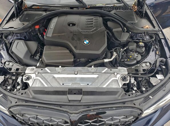 WBA5R1C01NFL64474 2022 BMW 3 SERIES Blue Вид задньої частини салону