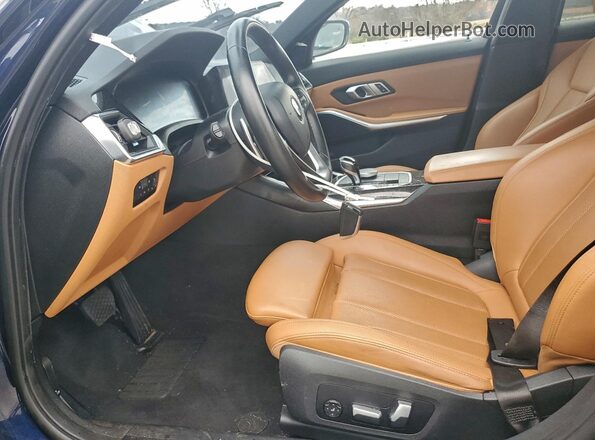 WBA5R1C01NFL64474 2022 BMW 3 SERIES Blue Вид салону спереду