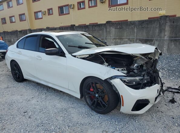 WBA5U7C03NFL69578 2022 BMW M3 White Передня права чверть