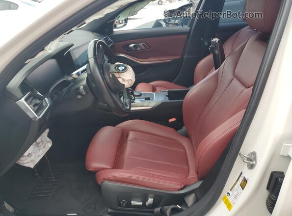 WBA5U7C03NFL69578 2022 BMW M3 White Вид салону спереду