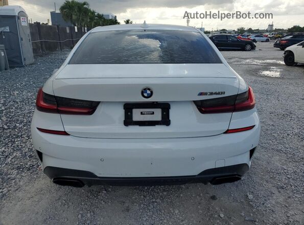 WBA5U7C03NFL69578 2022 BMW M3 White Вид ззаду