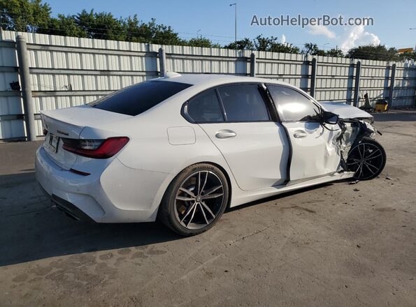 WBA5U7C06LFH52317 2020 BMW M3 White უკანა მარჯვენა