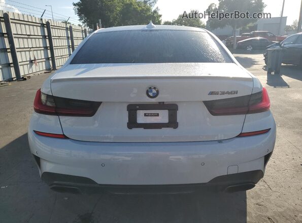 WBA5U7C06LFH52317 2020 BMW M3 White უკანა ხედი