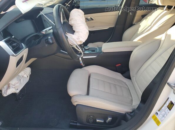 WBA5U7C06LFH52317 2020 BMW M3 White წინა სალონის ხედი
