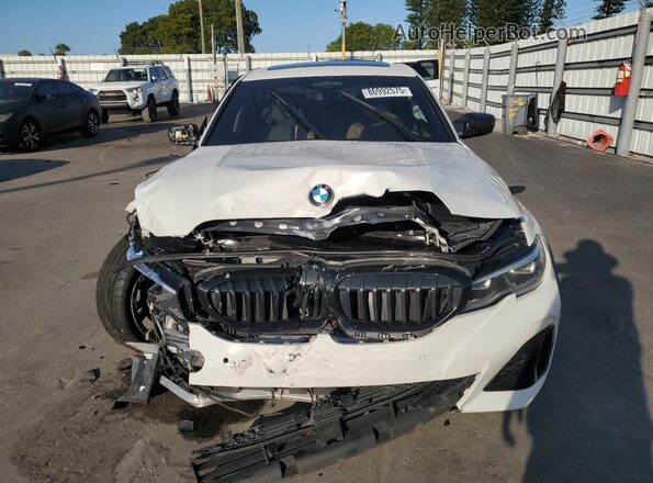 WBA5U7C06LFH52317 2020 BMW M3 White წინა ხედი