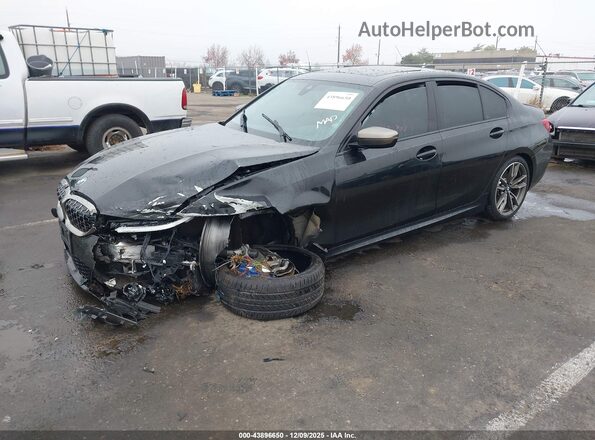 WBA5U7C07LAF54410 2020 BMW 3 SERIES Black Przód lewy