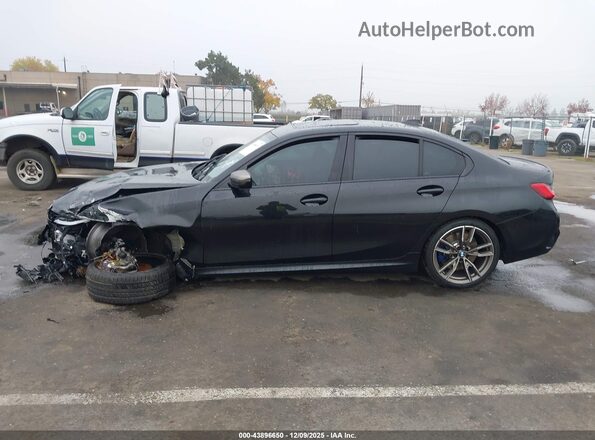 WBA5U7C07LAF54410 2020 BMW 3 SERIES Black Widok wnętrza z tyłu