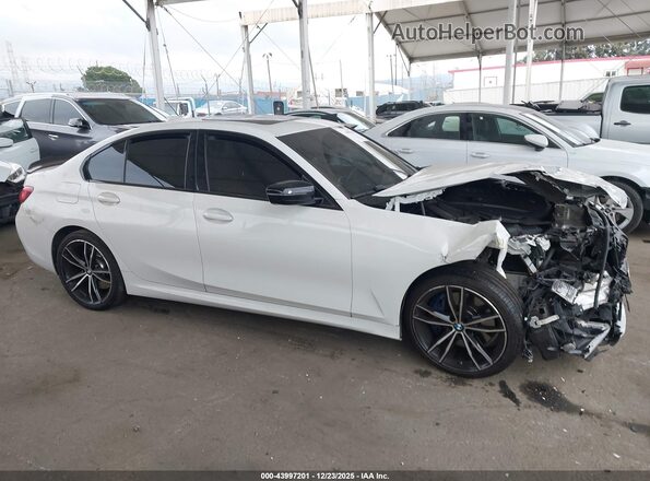 WBA5U7C07LFH58420 2020 BMW 3 SERIES White ხელსაწყოთა პანელის ხედი