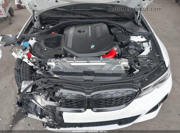 WBA5U7C07LFH58420 2020 BMW 3 SERIES White უკანა ხედი