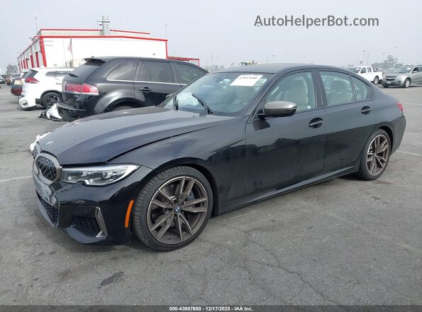 WBA5U7C09LA232378 2020 BMW 3 SERIES Black Vista tres cuartos delantera izquierda