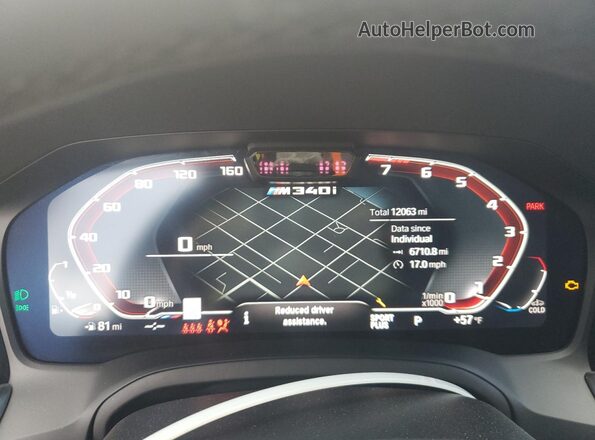 WBA5U9C00LFJ29185 2020 BMW M3 Белый Вид щитка приборов