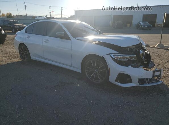 WBA5U9C00LFJ29185 2020 BMW M3 Белый Передняя правая четверть