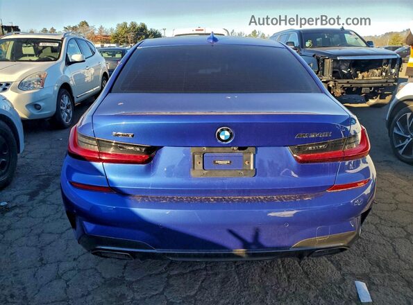 WBA5U9C05LFH04383 2020 BMW M3 Blue Widok z tyłu