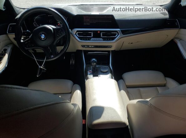 WBA5U9C06LFJ80108 2020 BMW M3 White Dashboard view