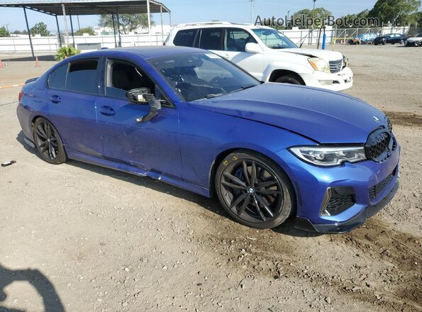 WBA5U9C08LFH20934 2020 BMW M3 Blue Առջևի աջ