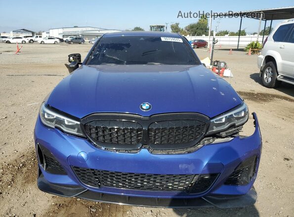 WBA5U9C08LFH20934 2020 BMW M3 Blue Դիմացի տեսք