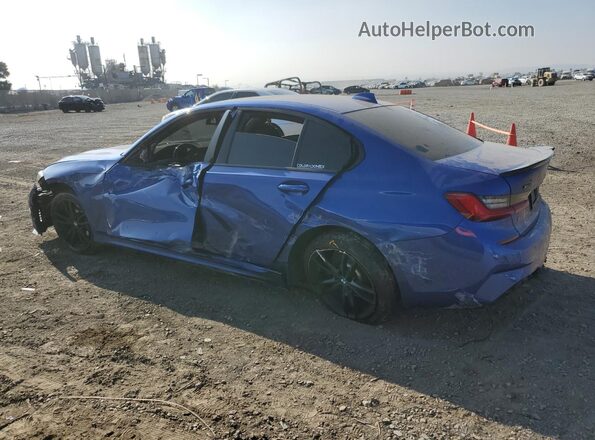 WBA5U9C08LFH20934 2020 BMW M3 Blue Հետևի ձախ