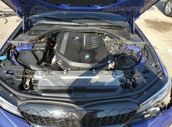 WBA5U9C08LFH20934 2020 BMW M3 Blue Սալոնի հետևի տեսք