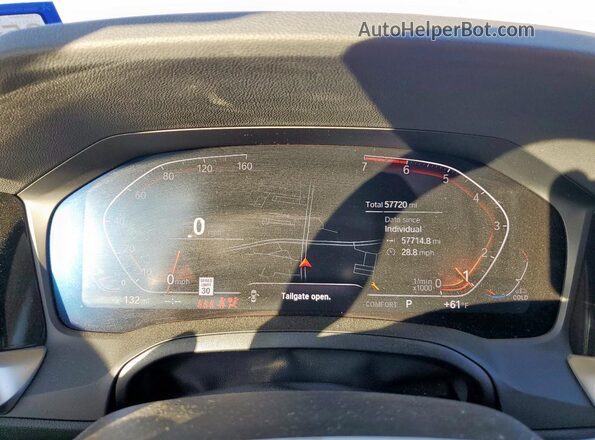 WBA63AV04NFM88659 2022 BMW 4 SERIES White Սարքավորումների վահանակի տեսք