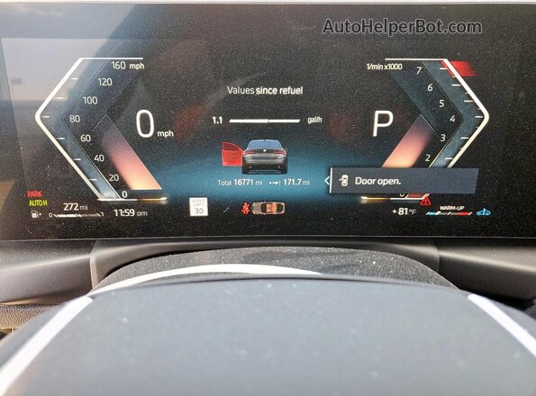 WBA63AV04RFT51355 2024 BMW 4 SERIES Gray Вид щитка приладів